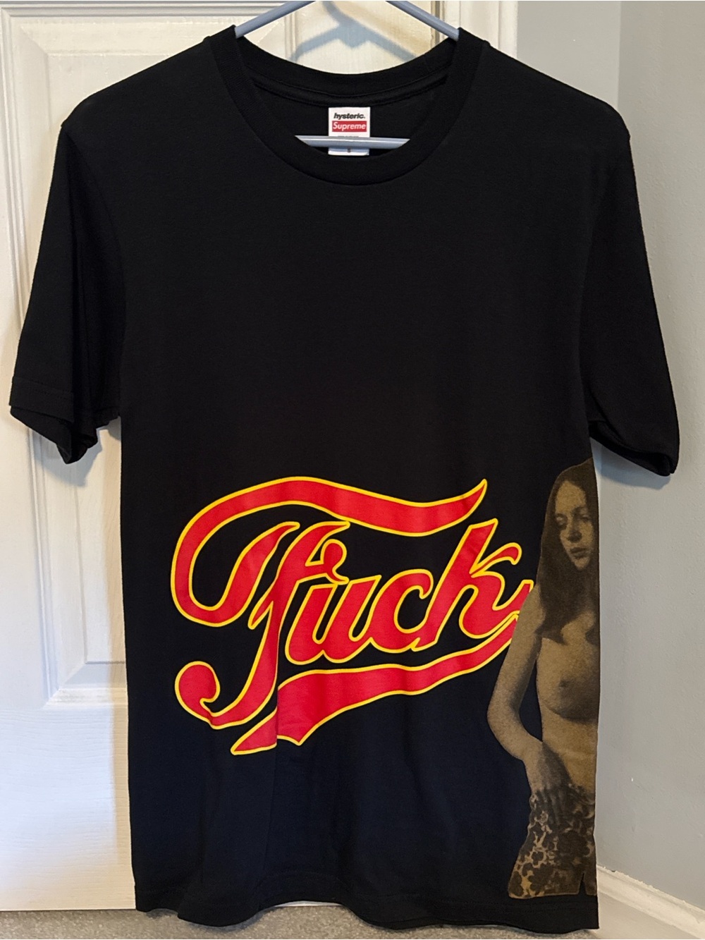 Supreme x Hysteric Glamour F Tee Black